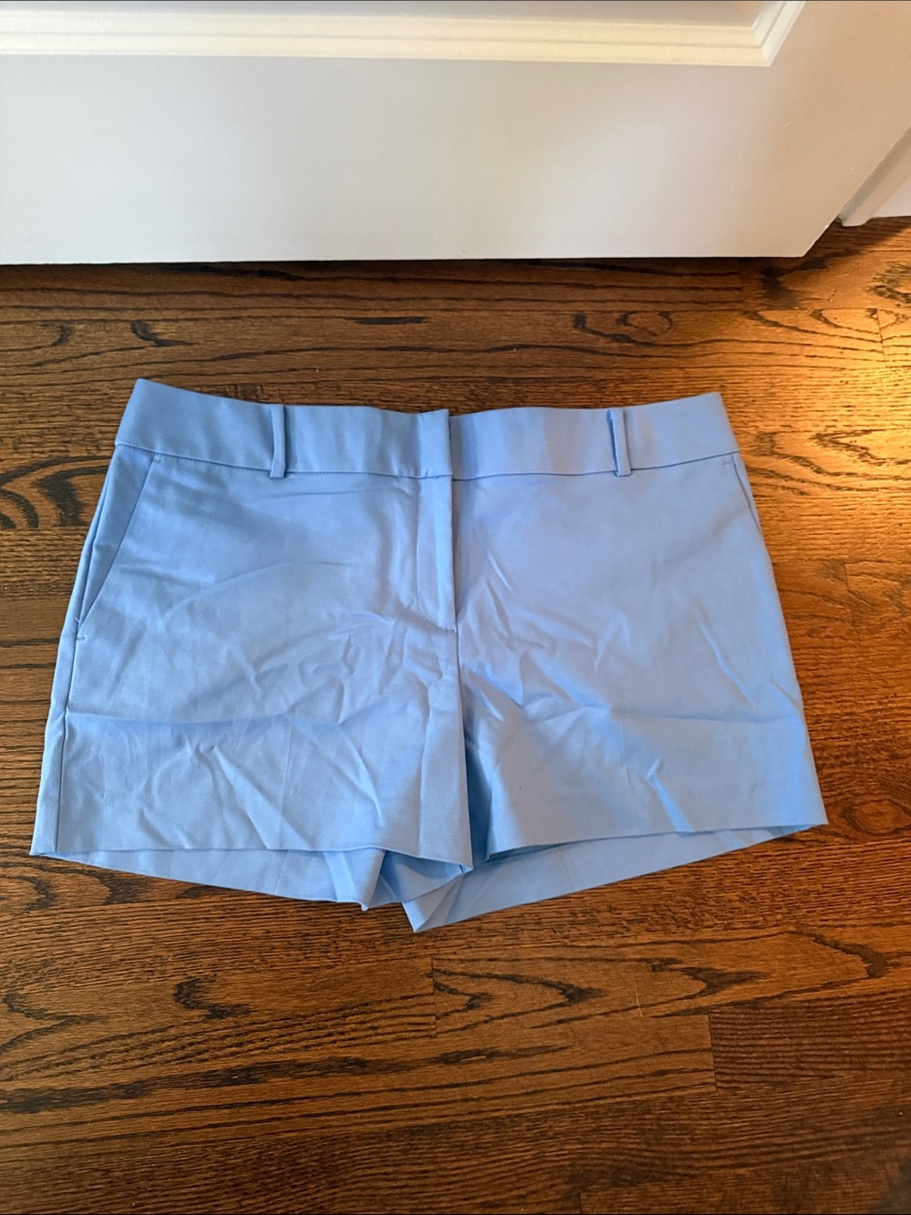 LOFT Light Blue Tailored Bermuda Shorts